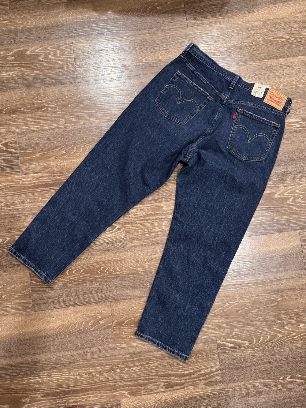 Levi's 501 Cropped Dark Indigo Denim Jeans - Picture 3 of 7